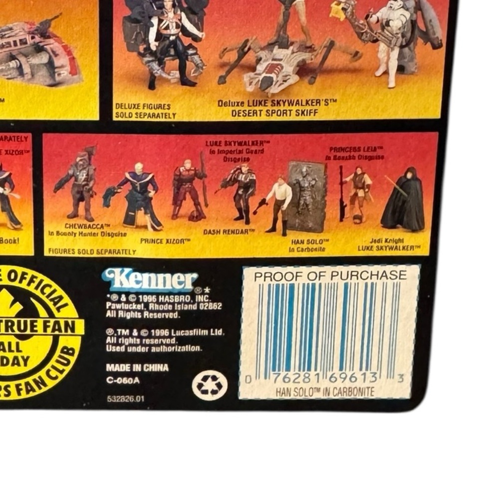 Star Wars Power of the Force Action Figure Han Solo Frozen in Carbonite Block - Picture 5 of 6